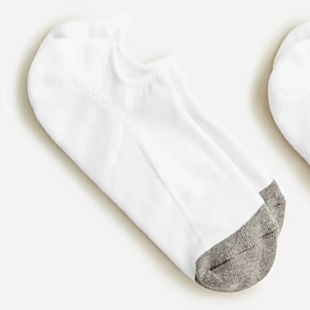 J crew no show socks for men ivory white
